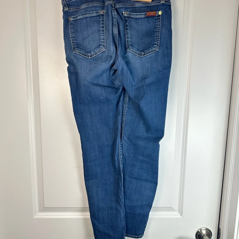 7 For All Mankind Ankle Skinny Distressed Jeans Women’s 28 Medium Wash - Picture 8 of 8